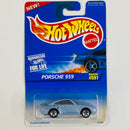 1996 Hot Wheels Porsche 959 591 celeste metálico 5SP base ZAMAC