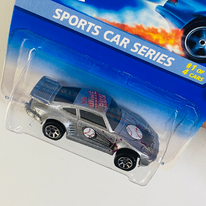 1996 Hot Wheels Sports Car Series Porsche 930 plata metálico 7SP base ZAMAC