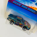 1997 Hot Wheels Rockin' Rods Series Porsche 930 verde metálico 5SP base ZAMAC