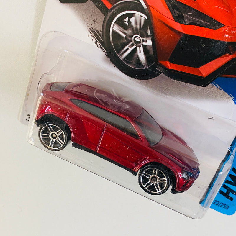 2015 Hot Wheels HW City Lamborghini Urus rojo metálico PR5 Primera Edición - Detalle Burbuja