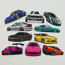 Set de 10 Stickers de Carros Deportivos