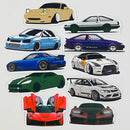 Set de 10 Stickers de Carros Deportivos