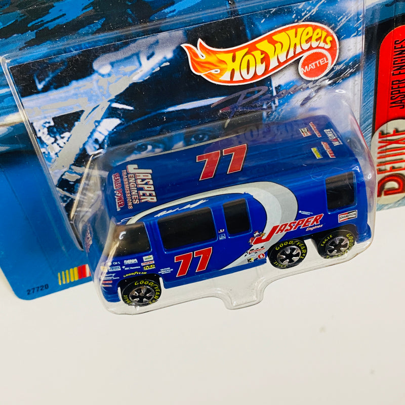 2000 Hot Wheels Racing RV Limited Edition 1/25,000 Deluxe Jasper Engines GMC Motorhome azul Goodyear BW