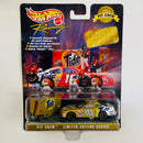1998 Hot Wheels Pro Racing Gold Pit Crew Premium NASCAR Limited Edition Ricky Rudd 10 Tide Ford Taurus dorado Llantas de Goma Goodyear con Toolbox