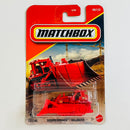 2026 Matchbox MBX Construction Ground Breaker Bulldozer rojo con Pala Frontal Móvil