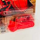 2026 Matchbox MBX Construction Ground Breaker Bulldozer rojo con Pala Frontal Móvil