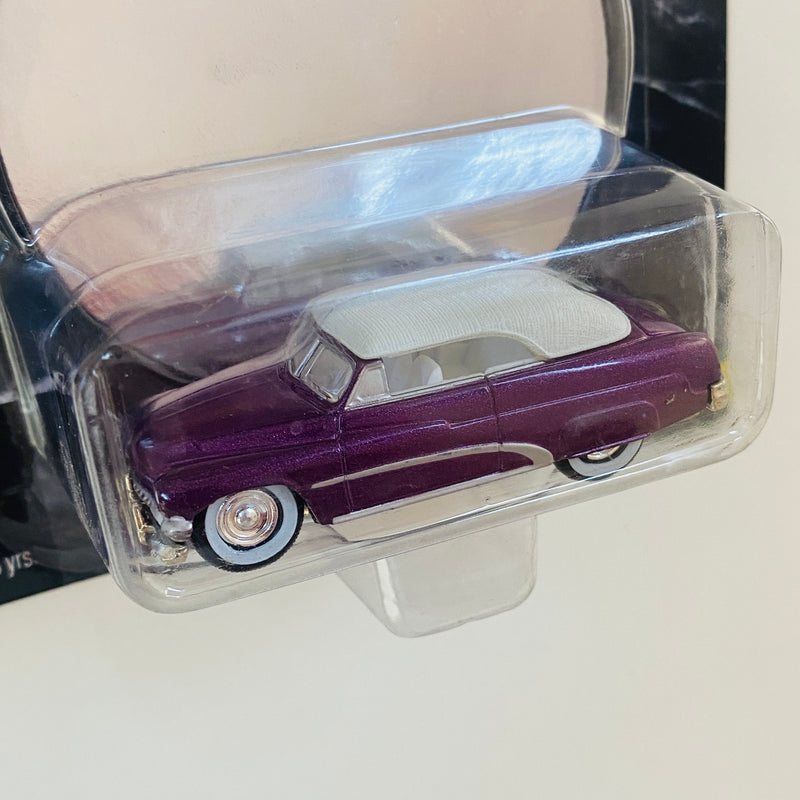 1999 Johnny Lightning Show Rods George Barris Rowe's Mercury 1951 Merc morado Llantas de Goma