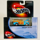 2001 Hot Wheels 100% Black Box Limited Edition 1948 Merc Woodie Ford turquesa Llantas de Goma RR