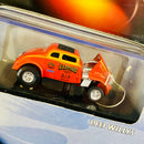 2001 Hot Wheels 100% Black Box Limited Edition 1933 Willys Jeep naranja Llantas de Goma RR