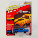 2021 Johnny Lightning Classic Gold Limited Edition 1/14,788 1970 Mercury Cougar Eliminator azul Llantas de Goma