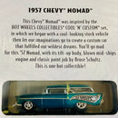 2001 Hot Wheels 100% Black Box Limited Edition 1957 Chevy Nomad turquesa spectraflame Llantas de Goma RR