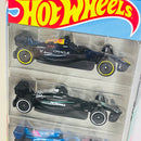 2026 Hot Wheels Formula 1 5 Pack Set de 5 - Oracle Red Bull Racing, Mercedes AMG Petronas Formula One Team, BWT Alpine, MoneyGram Haas F1 Team, Atlassian Williams Racing