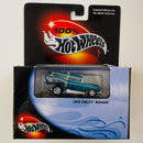 2001 Hot Wheels 100% Black Box Limited Edition 1957 Chevy Nomad turquesa spectraflame Llantas de Goma RR