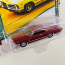 2022 Johnny Lightning Muscle Cars USA Limited Edition 1/13,510 1965 Pontiac Catalina 2+2 Royal Bobcat rojo Llantas de Goma y Levanta Capó