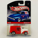 2010 Hot Wheels Premium Delivery Slick Rides 49 Ford C.O.E. blanco Llantas de Goma RR base ZAMAC Primera Edición