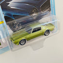 2021 Johnny Lightning Classic Gold Limited Edition 1/9,454 1972 Pontiac Firebird Formula verde metálico Llantas de Goma y Levanta Capó