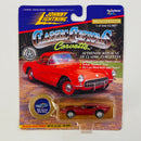 1997 Johnny Lightning Classic Customs Limited Edition 1/12,500 Chevrolet 1965 Corvette Mako Shark rojo Llantas de Goma
