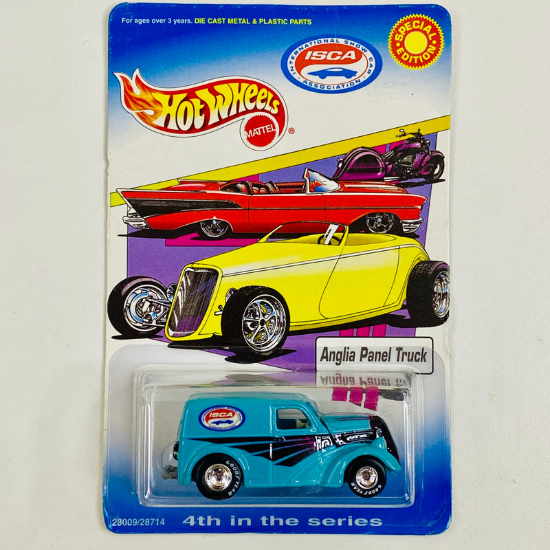 2000 Hot Wheels Premium Special Edition ISCA Auto Show Exclusive Anglia Panel Truck Ford turquesa Llantas de Goma RR