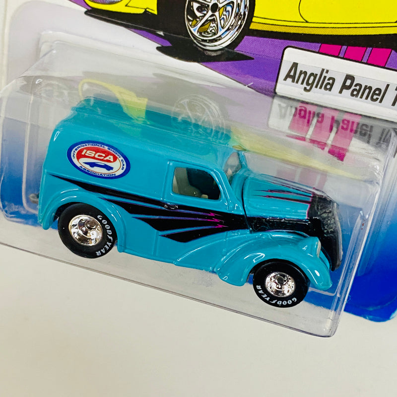 2000 Hot Wheels Premium Special Edition ISCA Auto Show Exclusive Anglia Panel Truck Ford turquesa Llantas de Goma RR