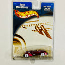 2002 Hot Wheels Auto Milestones Walmart Exclusive 1935 Auburn Boat Tail Speedster granate metálico Llantas de Goma RR base ZAMAC