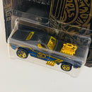 2018 Hot Wheels 50th Anniversary Black and Gold Colección Set de 6 - Bone Shaker, Twin Mill, Rodger Dodger, 68 Dodge Dart, 64 Impala Chevrolet, 65 Ford Ranchero