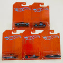 2021 Hot Wheels 53rd Anniversary Orange and Blue Colección Set de 5 - 64 Chevy Chevelle, Custom 56 Ford Truck, Custom 62 Chevy Pickup, Twin Mill II, Custom Cadillac Fleetwood