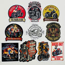 Set de 10 Stickers de Motos Chopper Custom y Chicas Pin-Up
