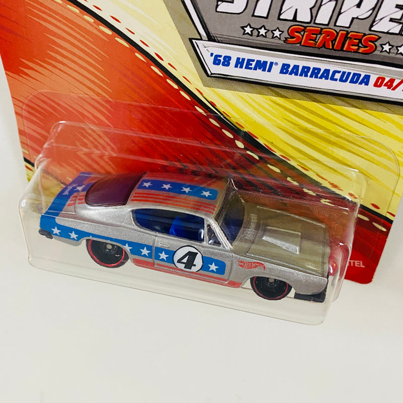 2020 Hot Wheels Stars & Stripes Colección Set de 10 - AMC Javelin AMX, 71 Plymouth Hemi Cuda, 64 Pontiac GTO, 68 Hemi Barracuda, Chevy Blazer 4x4, 68 El Camino Chevrolet y más