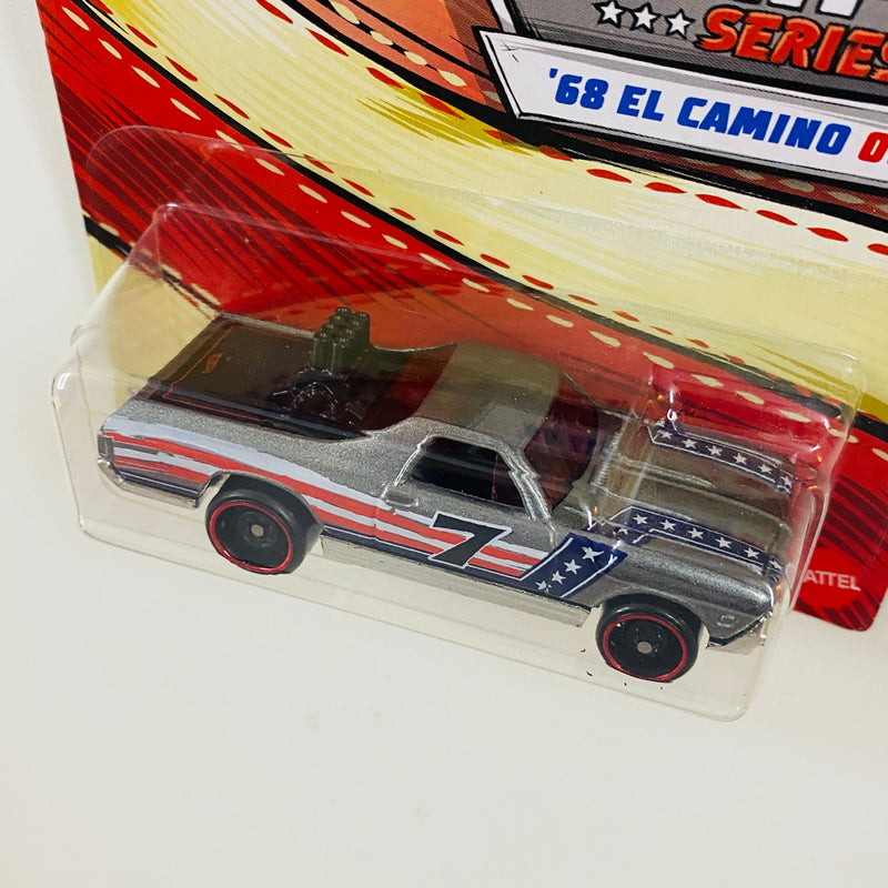 2020 Hot Wheels Stars & Stripes Colección Set de 10 - AMC Javelin AMX, 71 Plymouth Hemi Cuda, 64 Pontiac GTO, 68 Hemi Barracuda, Chevy Blazer 4x4, 68 El Camino Chevrolet y más