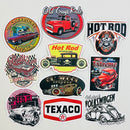 Set de 10 Stickers de Autos Clásicos Hot Rods y Cultura Custom