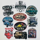 Set de 10 Stickers de Autos Clásicos Hot Rods y Cultura Custom