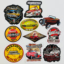 Set de 10 Stickers de Autos Clásicos Hot Rods y Cultura Custom