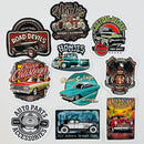Set de 10 Stickers de Autos Clásicos Hot Rods y Cultura Custom