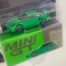 2023 Mini GT MiJo Exclusives 1:64 Limited Edition 1/3000 Porsche 911 Turbo S 525 verde python Llantas de Goma