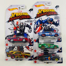 2020 Hot Wheels Spider-Man: Maximum Venom Colección Set de 5 - 70 Dodge Hemi Challenger, Jack Hammer, 71 El Camino Chevrolet, Custom 15 Ford Mustang, Tail Dragger 41 Ford Coupe