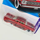 2026 Hot Wheels Layin Low 59 Chevy Impala rojo 5SP
