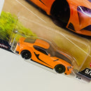 2025 Hot Wheels Premium Fast & Furious Rápidos y Furiosos 2021 Toyota GR Supra naranja Llantas de Goma RR