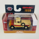 2024 M2 Machines Limited Edition 1/9,600 1958 GMC Stepside Truck 4x4 R84 beige Llantas de Goma