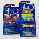 2023 Hot Wheels Warner Bros 100th Anniversary Looney Tunes Colección Set de 5 - Custom 77 Dodge Van, Fandango, Midnight Otto 1932 Ford Sedan, 40 Ford Coupe, The Mystery Machine