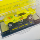 2023 M2 Machines Limited Edition 1/9,250 Coca Cola Mello Yello 1969 Chevrolet Camaro Z/28 Funny Car A30 amarillo Llantas de Goma