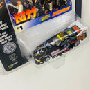 1997 Johnny Lightning KISS Colección Set de 4 Funny Cars con Llantas de Goma y Tarjeta Fotográfica - Paul Stanley, Gene Simmons, Ace Frehley, Peter Criss