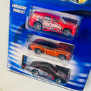 2003 Hot Wheels Blue Book Exclusive 3 Pack Set de 3 - Fandango (Exclusivo), Pony Up, Dodge Charger R/T