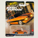 2025 Hot Wheels Premium Fast & Furious Rápidos y Furiosos Alfa Romeo Giulia Sprint GTA naranja Llantas de Goma RR