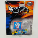 2001 Hot Wheels Racing NASCAR Pit Board John Andretti 43 Cheerios Dodge Intrepid Stocker celeste con amarillo Llantas Goodyear incluye Sticker