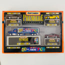1998 Matchbox Premiere Collection Toy R Us 50 Years Anniversary Set de 4 - 50th Anniversary Rig, Ferrari F50, 97 Corvette Coupe, 68 Mustang Cobra Jet con Llantas de Goma