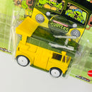 2023 Hot Wheels Premium Entertainment Teenage Mutant Ninja Turtles Tortugas Ninja TMNT Party Wagon amarillo Llantas de Goma RR