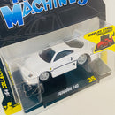 2023 Maisto Muscle Machines Ferrari F40 blanco con Base de Exhibición - Escala 1:64