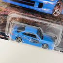 2023 Hot Wheels Premium Fast & Furious Rápidos y Furiosos Custom Acura Integra Sedan GSR azul Llantas de Goma RR Primera Edición