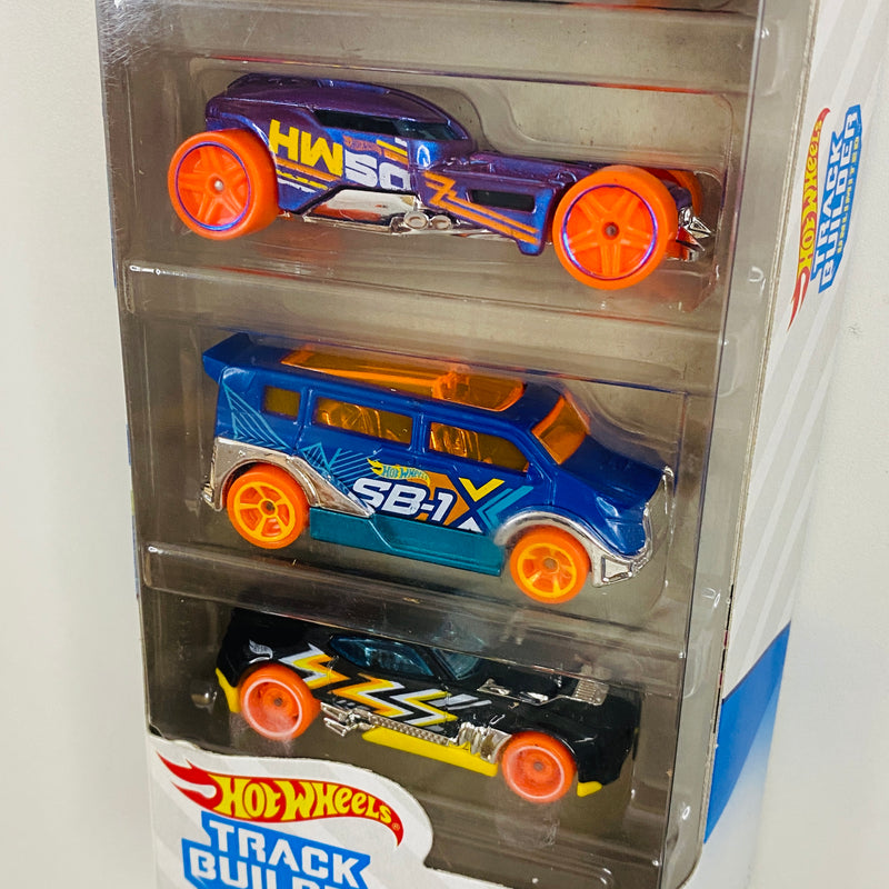 2021 Hot Wheels Multipack Exclusive Track Builder Unlimited 5 Pack Set de 5 - The Gov'ner, HW40, HW50 Concept, Speedbox, Twinduction