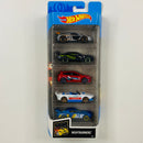 2020 Hot Wheels Multipack Exclusive Nightburnerz 5 Pack Set de 5 - Renault Sport RS 01, Dodge Challenger Drift Car, Ford Focus RS, Track Manga, Custom 12 Ford Mustang